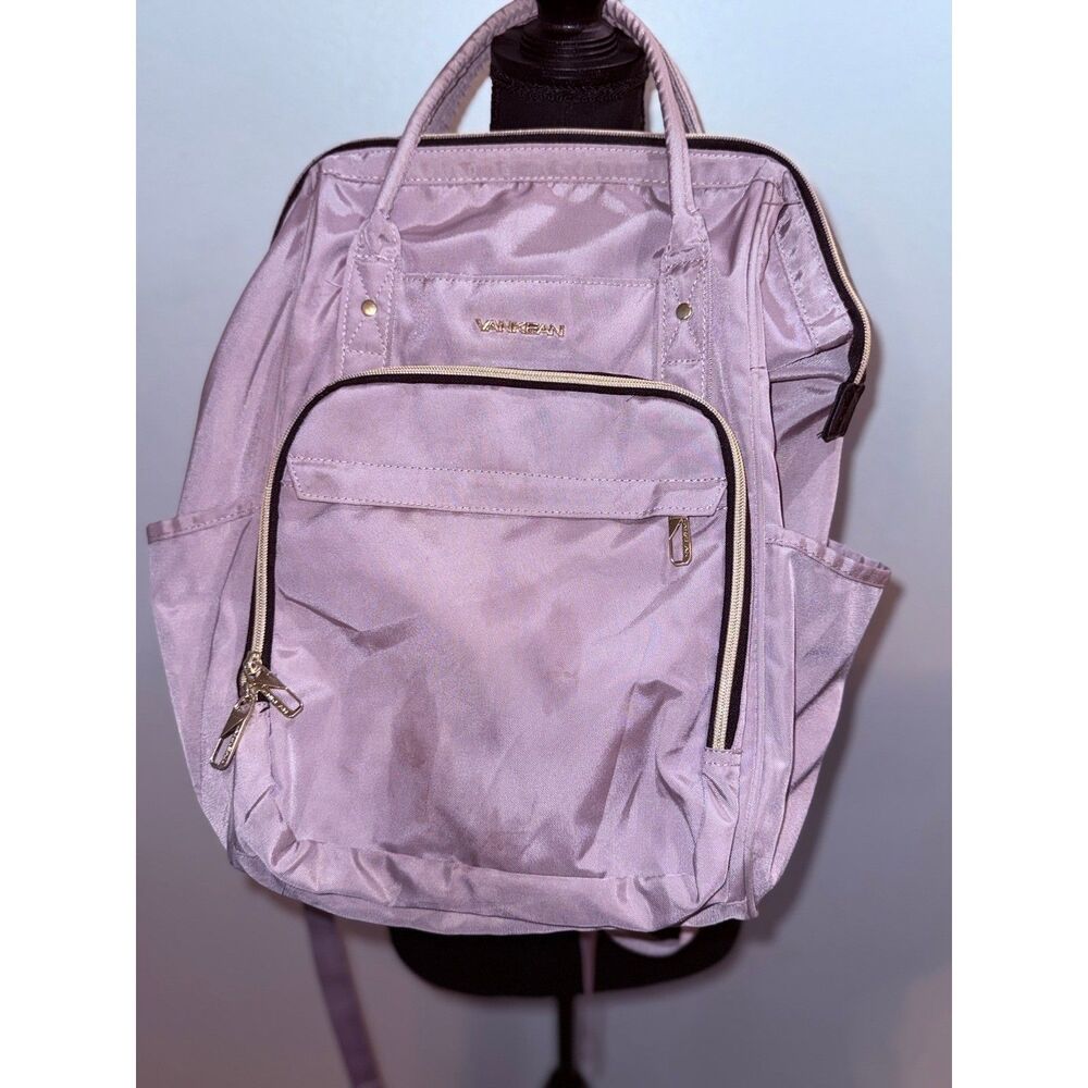 Laptop Backpack "Dusty Pink" 15.6" VANKEAN Women Carry-On Work Bag w/ USB Port